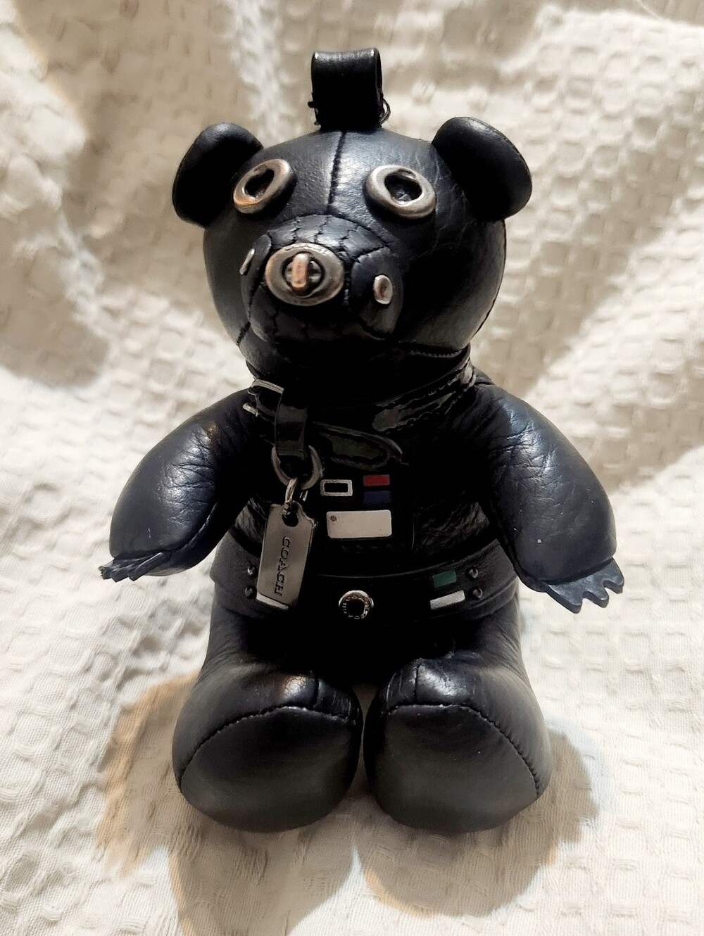 Coach STAR WARS X COACH Limited Darth Vader Bear Bag Charm Leather Black Key
